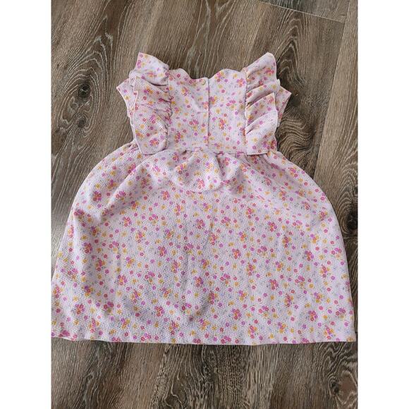 Zara Girls Floral Pink Dress‎ with Ruffles size 4-5 year old #5 - Picture 2 of 4